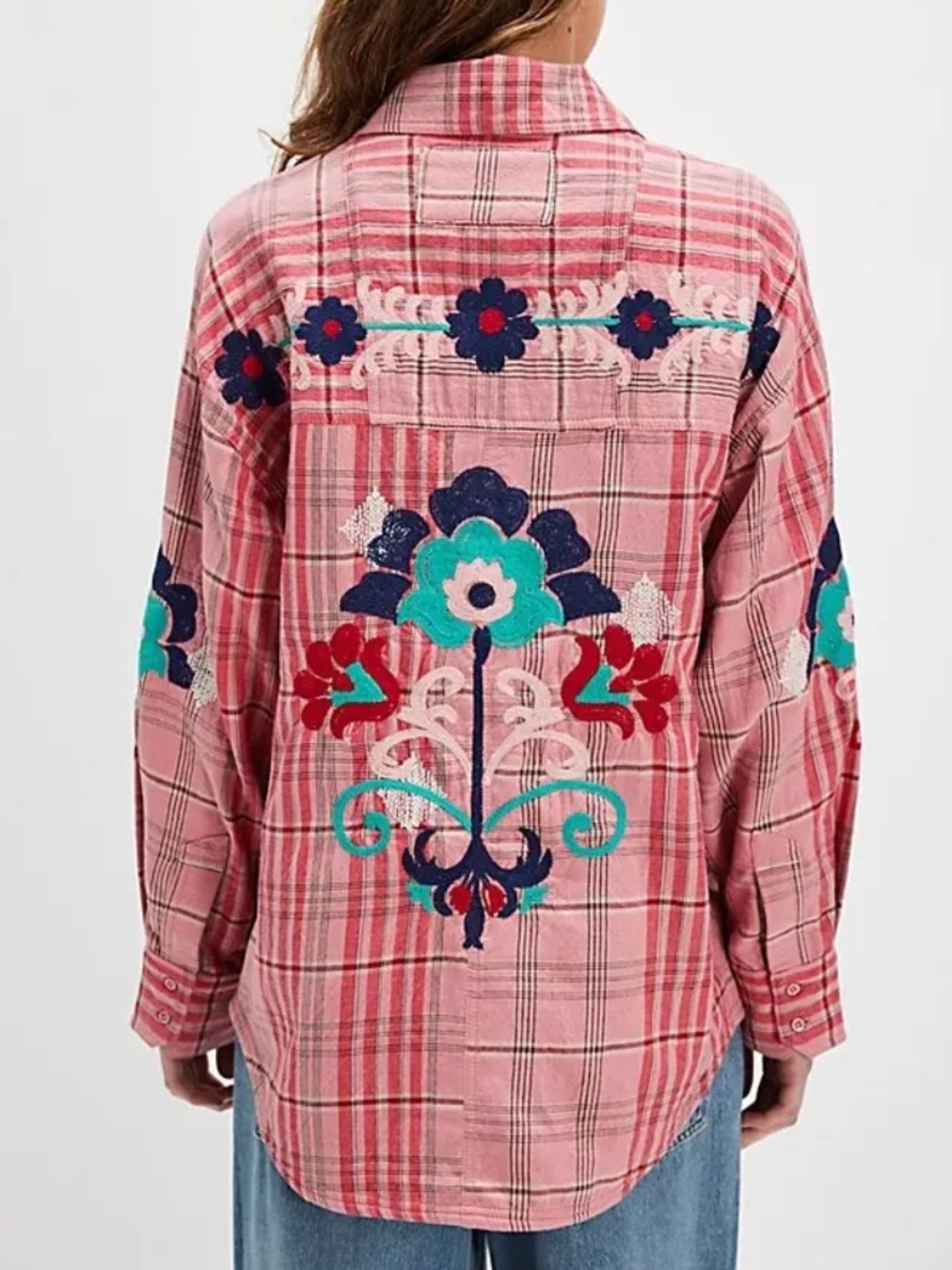 Free People We The Free Embroidered Sashiko Shirt